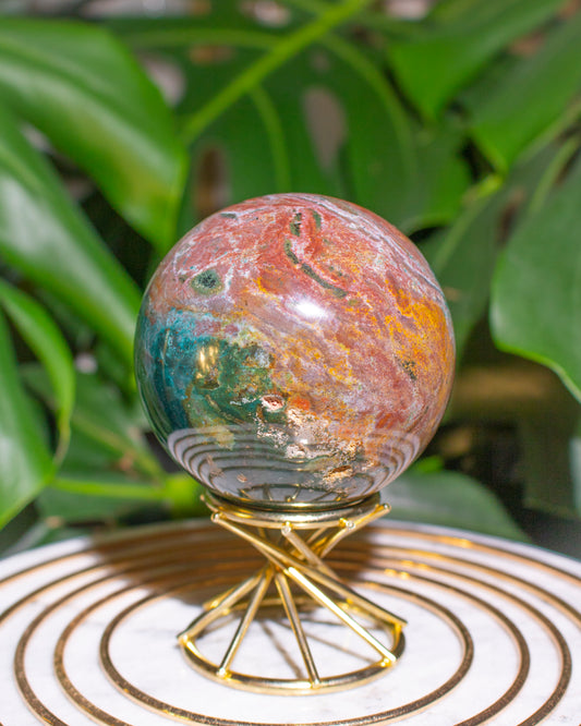 Ethereal & Earthy Ocean Jasper Sphere