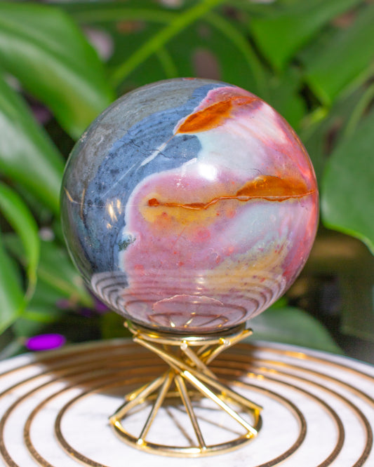 Dark & Moody Ocean Jasper Sphere