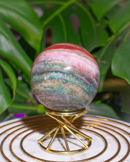 Rainbow Jupiter Planet Ocean Jasper Sphere