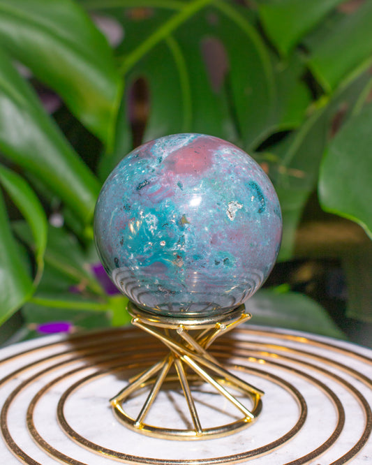 Trix Cereal Ocean Jasper Sphere