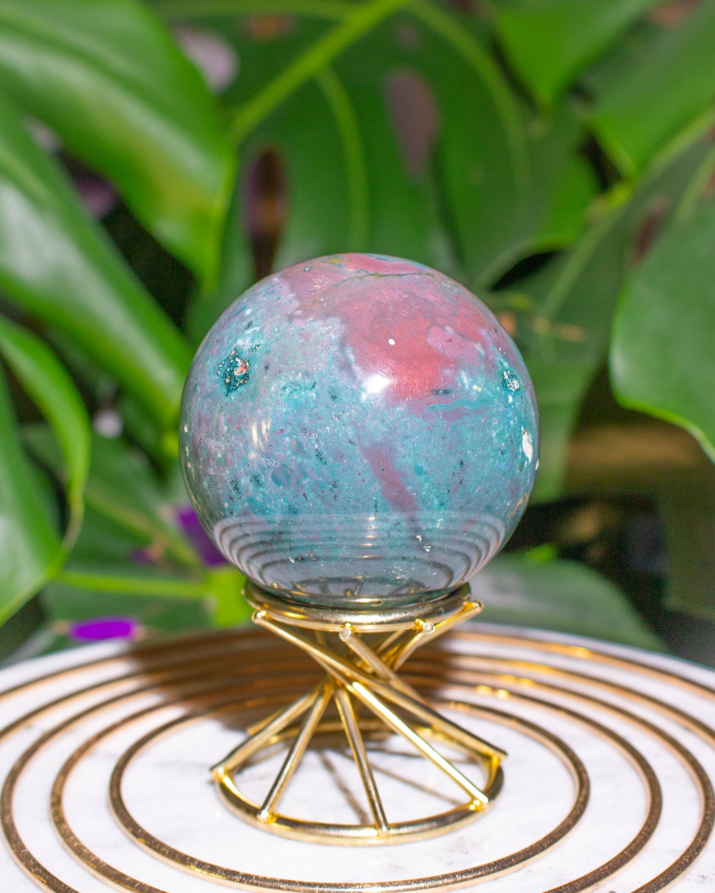 Trix Cereal Ocean Jasper Sphere