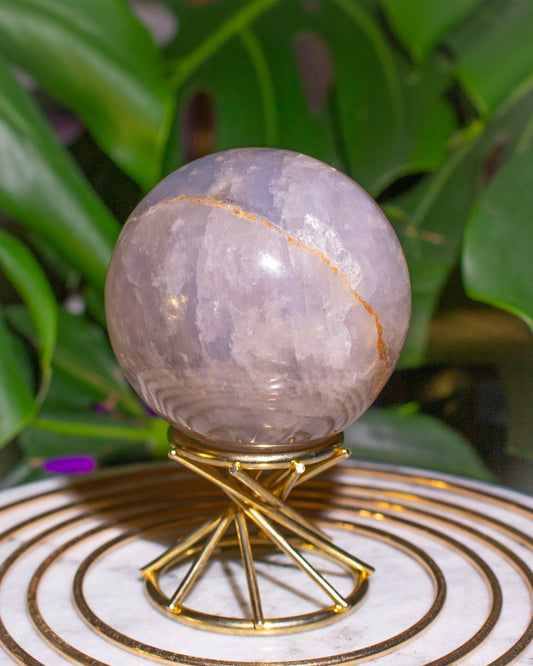 Lavender Blue Rose Quartz Sphere