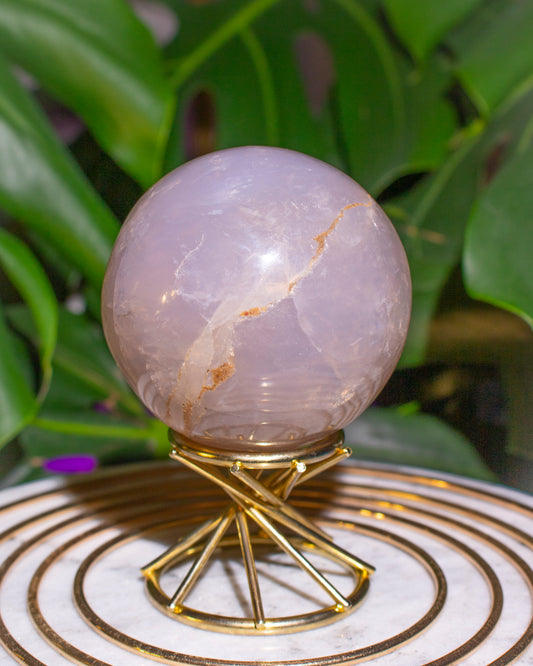 Lavender Blue Rose Quartz Sphere