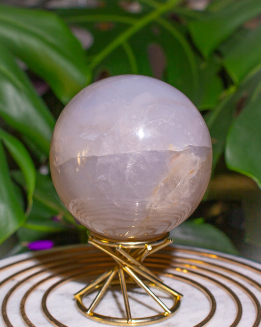 Large Blue Rose Quartz Sphere