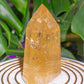 Large Natural Brazilian Rainbow Citrine Tower